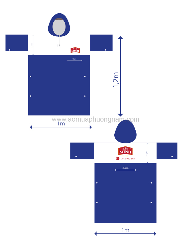 Áo mưa quảng cáo PN 11
